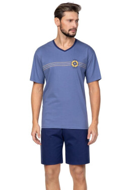 Pánské pyžamo model 15231252 modré XXL - Regina