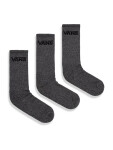 Vans CLASSIC CREW 3PK BLACK HEATHER pánské ponožky