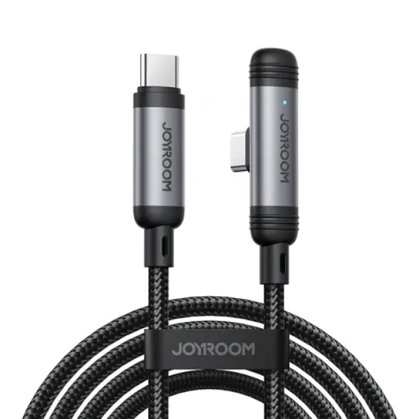 Joyroom S-A56 EnjoyX Series 90° Nabíjecí kabel USB-C (M) - USB-C (M) 60W 1.2m černá (6956116764951)