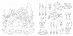 Voyage au pays des reves/Cesta do Říše snů, antistresové omalovánky, Yoshimi Sckiguchi