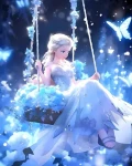 NORIMPEX Diamantové malování Elsa na houpačce