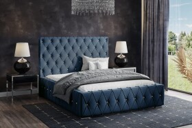 FRONTI Postel MODEL 06 180x200 modrá - MAGIC VELVET 2226