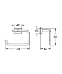 GROHE - Essentials Cube Držák toaletního papíru, chrom 40507001