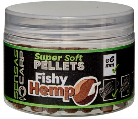 Sensas Pelety Super Soft Fishy Hemp 60g - 6mm,Sensas Pelety Super Soft Fishy Hemp 60g - 6mm