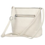 Stylová dámská koženková crossbody kabelka Betty, krémová