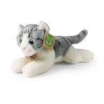Plyšová kočka ležící 18 cm ECO-FRIENDLY