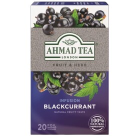 Ahmad Blackcurrant | 20 alu sáčků (Ovocný čaj černý rybíz)