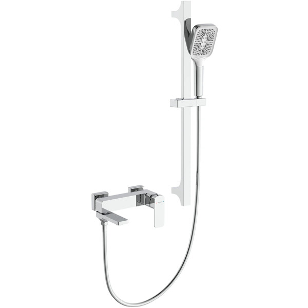 CERANO - Vanová nástěnná baterie Zenira s příslušenstvím - chrom CER-605257
