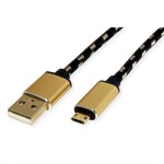 Delock USB 2.0 prodlužovací kabel plochý zahnutý [1x USB 2.0 zástrčka A - 1x USB 2.0 zásuvka A] 1.00 m černá oboustranně zapoji