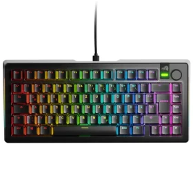 Glorious GMMK 3 Pro 75% - Fox Linear (ISO DE) černá / herní 75% TKL / USB-C / ISO (DE) layout / Fox Linear / RGB / 1.4m (GLO-KB-GMMK3-PRO-75-PB-FOX-W-BLK-DE)