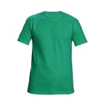 Triko TEESTA unisex zelené s krátkým rukávem 100% bavlna L - zelená