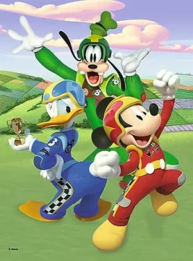 Trefl - Puzzle - Mickey Mouse: Závodníci