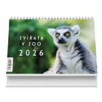 Stolní kalendář Zvířata v ZOO 2026