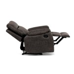 TV a relaxační křeslo s manuálním ovládáním, potah coffee látka v dekoru vintage