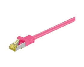 Goobay Patch kabel SFTP Cat.7 Magenta / Patch kabel / RJ-45 / 5 m / LSZH (91623)