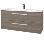 Dřevojas - Umyvadlová skříňka GIO SZZ2 120 - D03 Cafe / Úchytka T01 / D03 Cafe 406547A