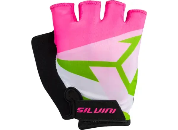 Silvini Ose dětské cyklo rukavice black/pink/yellow vel. 15-16 let