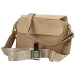 Módní dámská koženková crossbody kabelka LB Stylish, taupe