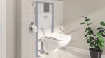 GROHE - Solido Set předstěnové instalace, klozetu Edge Ceramic a sedátka softclose, tlačítko Even, chrom 39817000