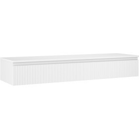 MEXEN/S - Rivel koupelnová skříňka pod umyvadlo 160 cm s deskou, 1 šuplík, reliéf , bílá mat 91A20-16023-1-BFC01