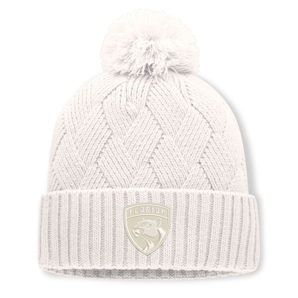 Fanatics Dámská zimní čepice Florida Panthers NHL Level Up Cuffed Knit with Pom