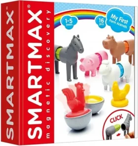 SMARTMAX Magnetická stavebnice Moje první farma 16 dílků