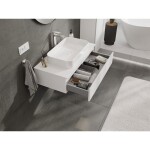 MEXEN/S - Orio koupelnová skříňka pod umyvadlo 90 cm s deskou, 1 šuplík, bílá mat 91A10-09023-1-BFC01
