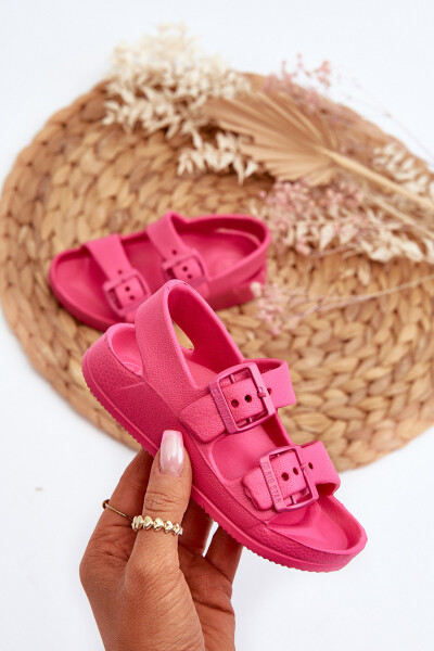 Dětské lehké sandály s přezkami BIG STAR NN374540 Fuchsie 23