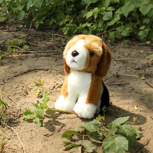 Plyšový pes bígl 20 cm, ECO-FRIENDLY