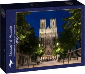 BLUEBIRD Puzzle Katedrála v Remeši za soumraku
