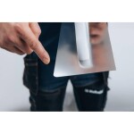 Hladítko nerez, zaoblené rohy, 480 x 130 mm, pl/gum, KUBALA ENPRO