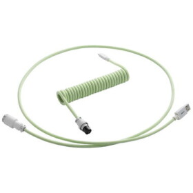 CableMod PRO Coiled Keyboard Cable USB-C - USB-A 1.5m Lime Sorbet / Kabel pro klávesnici (CM-PKCA-CWAW-LGW150LGW-R)