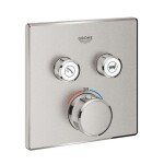 GROHE - Grohtherm SmartControl Termostatická baterie pod omítku se 2 ventily, supersteel 29124DC0