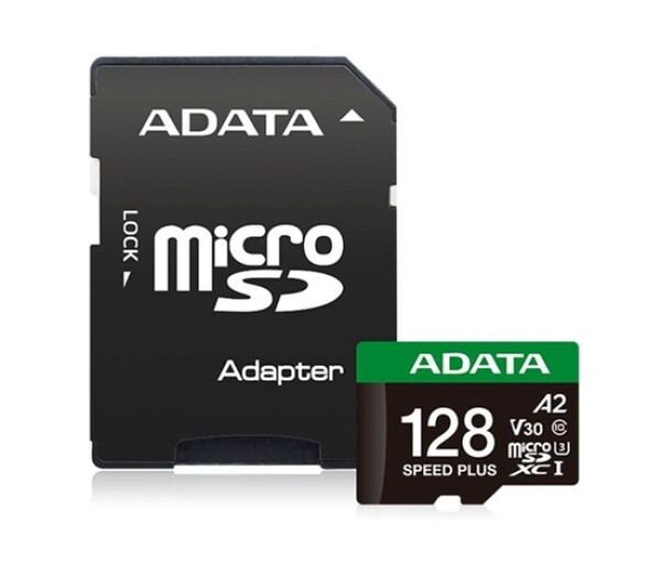 Adata MicroSDXC 128GB Speed Plus UD128GUI3V30A2SP-RA1 EDF_748696