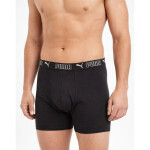 Pánské boxerky Puma Long 3-Pack černé pohodlné XL