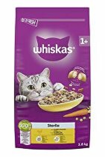 Whiskas Dry Sterile s kuřecím masem 3,8kg