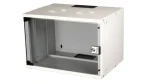Equip ECO 540x400mm světle šedá / Nástěnná skříň / 19" / 7U / Skleněné dveře (EWM-07-5440-G)