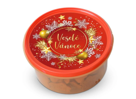 Vánoční Perníčkové sušenky v plastové dóze 300g