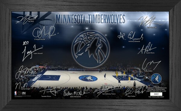 Highland Mint Obraz Minnesota Timberwolves NBA Signature Court 2022