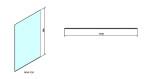 POLYSAN - MODULAR SHOWER jednodílná zástěna WALK-IN, 1500 MS4-150
