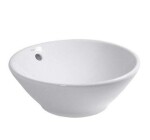 DURAVIT - Bacino Umyvadlo na desku, průměr 42 cm, s přepadem, WonderGliss, bílá 03254200001