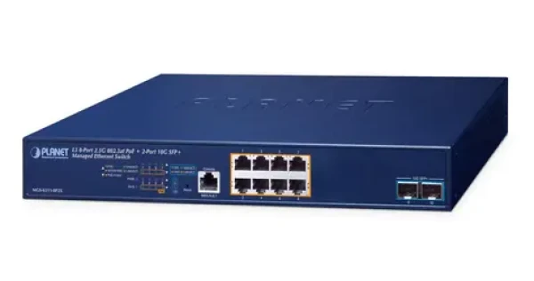 PLANET MGS-6311-8P2X / Switch / L3 Managed / 8x 2,5G RJ-45 / 2x SFP+ / PoE+ 150W (MGS-6311-8P2X)