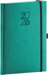 Týdenní diář 2026 NOTIQUE A5 - Aprint Top tyrkysový, 15 x 21 cm