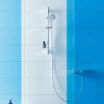 GROHE - Rainshower SmartActive Sprchová tyč s poličkou, 90 cm, chrom 26603000
