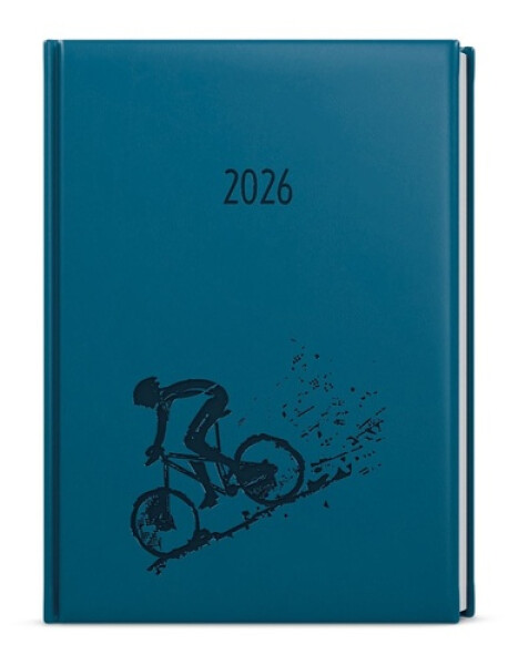 Týdenní diář 2026 Oskar Vivella s ražbou A5 petrolejová Kolo