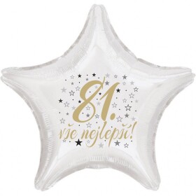 81. narozeniny balónek hvězda Balonky.cz 81. narozeniny balónek hvězda Balonky.cz