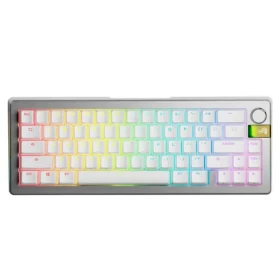 Glorious GMMK 3 Pro HE Wireless 65% - Fox HE ANSI stříbrná / herní 65% TKL / USB-C+BT / ANSI (US) / Fox HE / RGB / 1.4m (GLO-KB-GMMK3-PRO-65-PB-HE-WL-SIL-US)