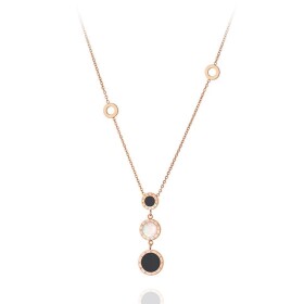 Ocelový náhrdelník Matia Gold - chirurgická ocel, Zlatá 40 cm + 5 cm (prodloužení)