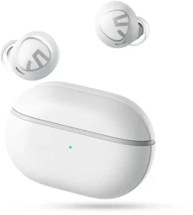 Soundpeats Free2 Classic bílá / bezdrátová sluchátka / mikrofon / Bluetooth 5.1 / IPX5 / výdrž až 30 hodin (Free2 Classic white)