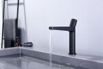 CERANO - Umyvadlová stojánková baterie Loreta Grip - nízká - černá matná CER-423586